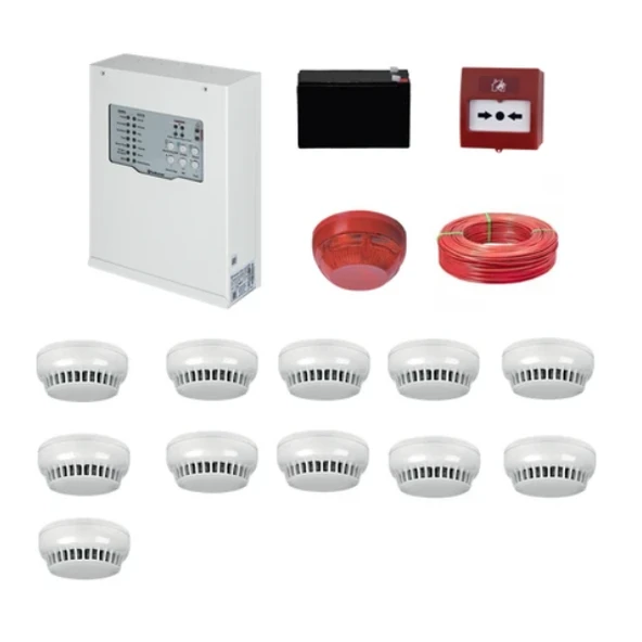 Teknim TFP-312311KD Konvansiyonel Sistem Yangın Alarm Seti 11 Li Kablo Dahil ürün görseli 1