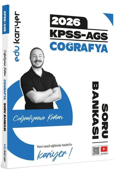 Edu Kariyer Coğrafyanın Kodları 2026 KPSS-AGS Coğrafya Video Çözümlü Soru Bankası ürün görseli 1