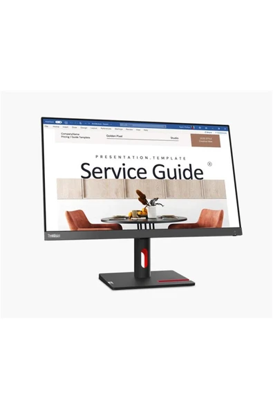 LENOVO 23.8" Thinkvision 63DEKAT3TK 6 Ms 100 Hz HDMI+VGA Led Monitör ürün görseli 1
