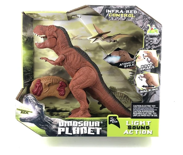 Uzaktan Kumandalı Işıklı Sesli Yürüyen Trex Dinozor Oyuncak ürün görseli 1
