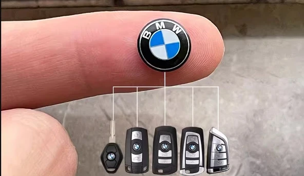 Bmw Uyumlu Anahtar Amblemi Logo 1 Adet 11 MM Damla Etiket A KALİTE ürün görseli 1