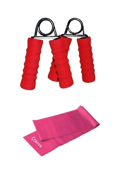 2'li Set El Parmak Kol Bilek Güçlendirme El Yayı Kas Germe Güçlendirme Egzersiz Spor Pilates Bandı ürün görseli 1