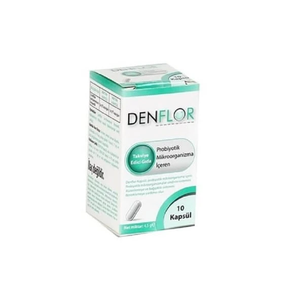 Denflor Probiyotik 10 Kapsül (SKT:06/2028) ürün görseli 1
