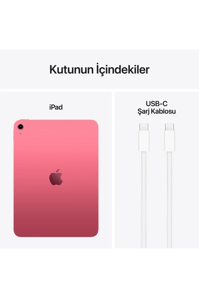 Apple 11" iPad Wi-Fi 128GB - Pembe - Resim 8