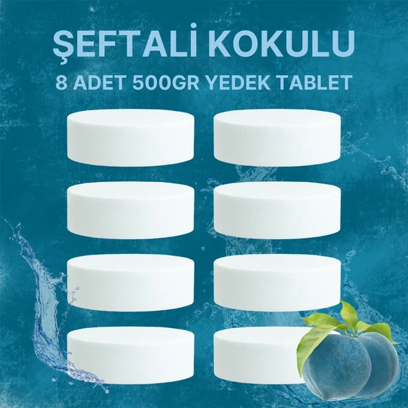 4 Adet 2x500Gr - ŞEFTALİ - Nem Alıcı Rutubet Giderici Yedek Tablet ürün görseli 1