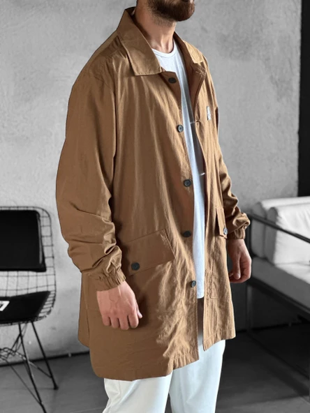 Erkek Premium Kalite Paraşüt Kumaş Kahverengi COC2203 ürün görseli 1