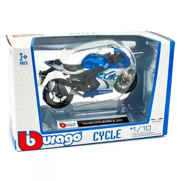 1:18 Ducati Suzuki GSX-R1000 2021 Model Motosiklet (ÜRÜN SORUNSUZ VE SIFIR PAKEİ DEFORME) ürün görseli 1