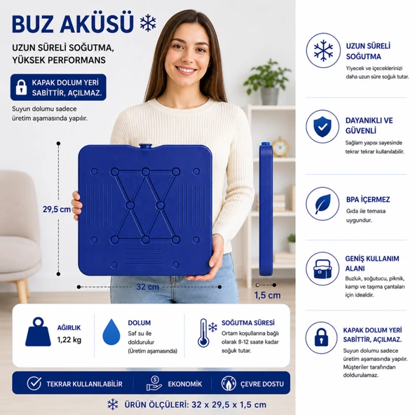 K-700 BUZ AKÜSÜ( İCE PACK ) -2Lİ - Resim 2
