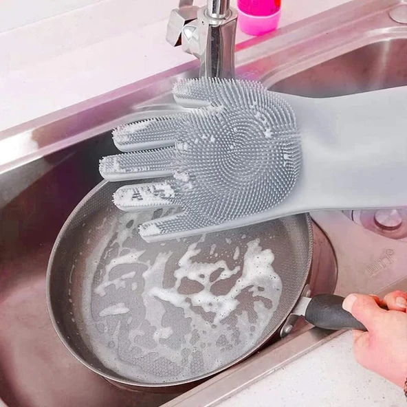 TİNEKE  Sihirli Eldiven Çok Amaçlı Banyo Tuvalet Mutfak Bulaşık Temizleme Araç Yıkama Eldiveni 1 ÇİFT ürün görseli 1