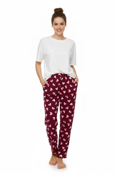 Kadın Tek Penye Pijama Alt BGL-ST05005 - Resim 3