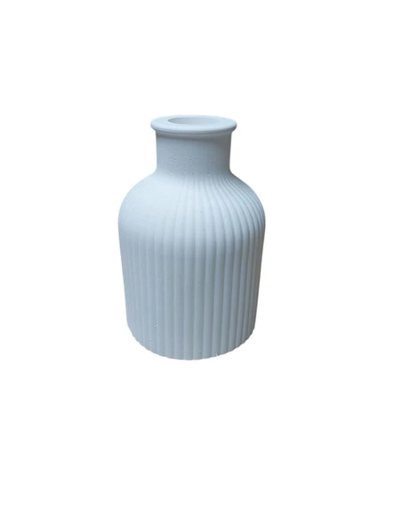 Yuvarlak Çizgili Vazo 10x7cm ürün görseli 1