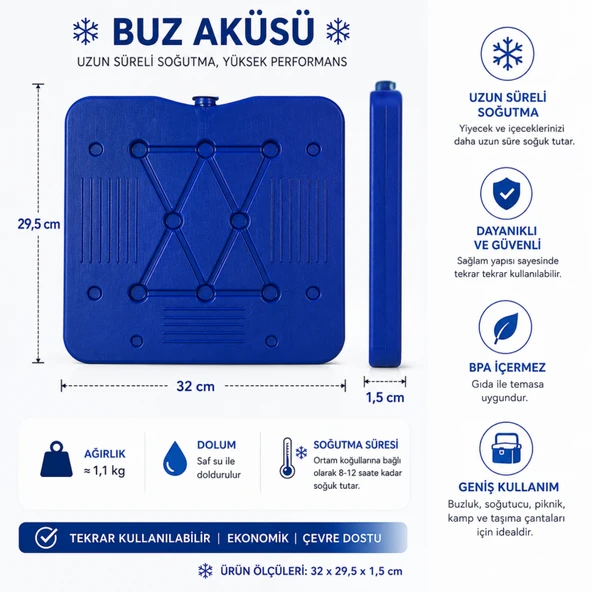 K-700 BUZ AKÜSÜ( İCE PACK ) -4 LÜ - Resim 3
