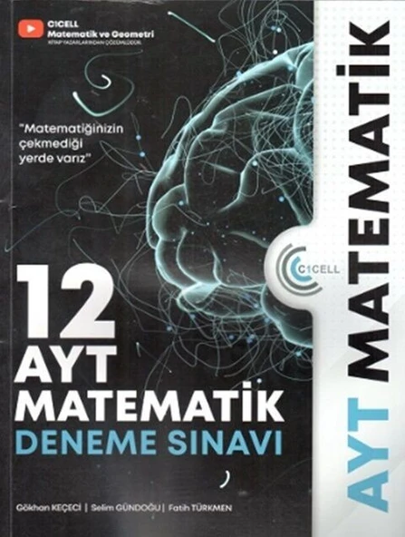 AYT Matematik 12 Deneme Sınavı C1cell Yayınları ürün görseli 1