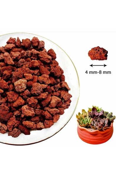 Volkanik Tüf Lav Taşı 2.5 kğ 4-8 cm ürün görseli 1