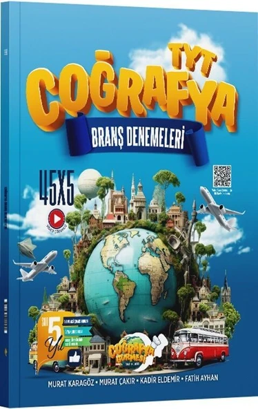 TYT Coğrafya 45 x 5 Branş Denemeleri Coğrafya Gurmesi Yayınları ürün görseli 1