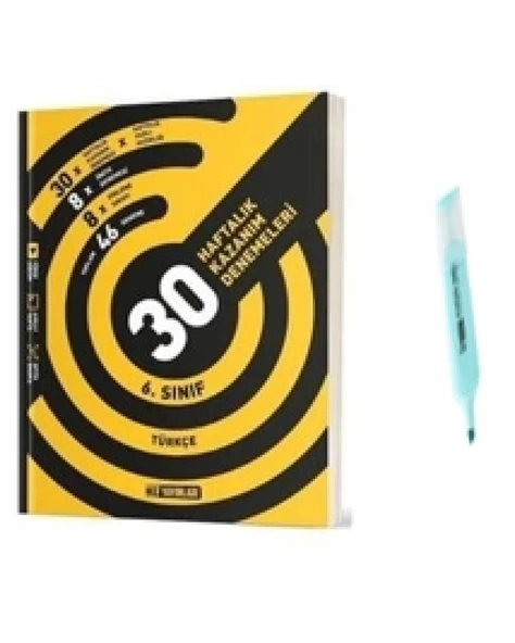 6.Sınıf Türkçe 30 Haftalık Deneme (Yeni Müfredat) ürün görseli 1