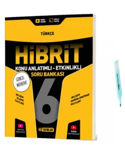 6.Sınıf HİBRİT Türkçe Konu Anlatımlı Etkinlikli Soru Bankası (Yeni Müfredat) ürün görseli 1