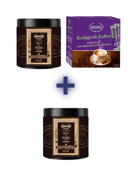 ERSAĞ MACA HİNDİBA İÇERİKLİ KAHVE TOZ 350 GR VE KOLLAJENLİ KAHVE ALANA MACA HİNDİBA İÇERİKLİ KAHVE TOZ 350 GR HEDİYE ürün görseli 1