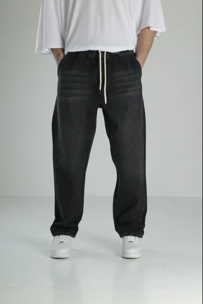 Siyah Erkek Kot Baggy Pantolon COC1983 ürün görseli 1