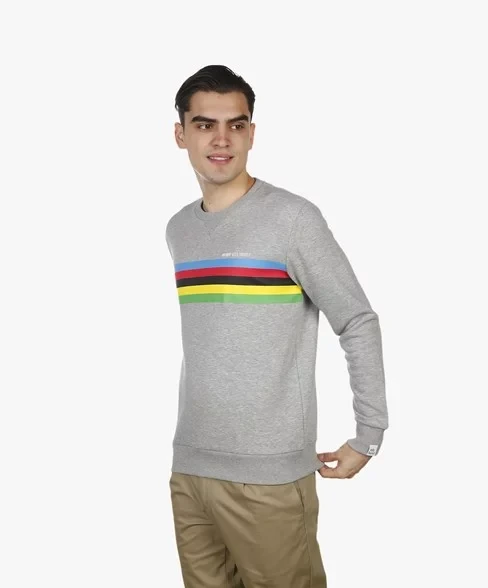 Santini x ANTWRP Velo Tourist UCI Çizgili Özel Seri Sweatshirt BSW050-L008 ürün görseli 1