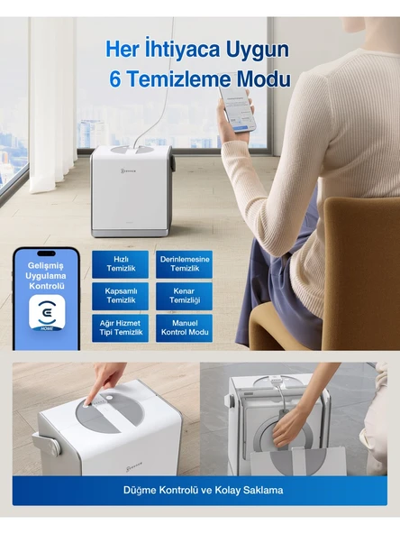 Ecovacs Winbot W2 Pro Cam Silme Robotu - Resim 3