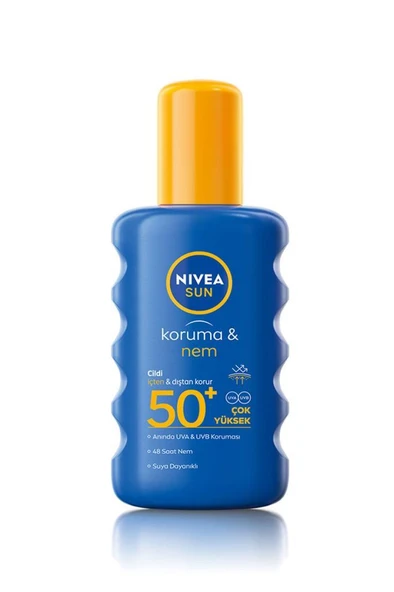 Nivea Koruma & Nem 200 ml 50 Faktör Sprey Güneş Kremi ürün görseli 1
