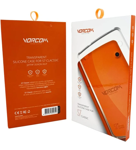 VORCOM S7 CLASSİC 7 İNÇ TABLET KİLİFİ ŞEFFAF DAYANIKLI SİLİKON ürün görseli 1