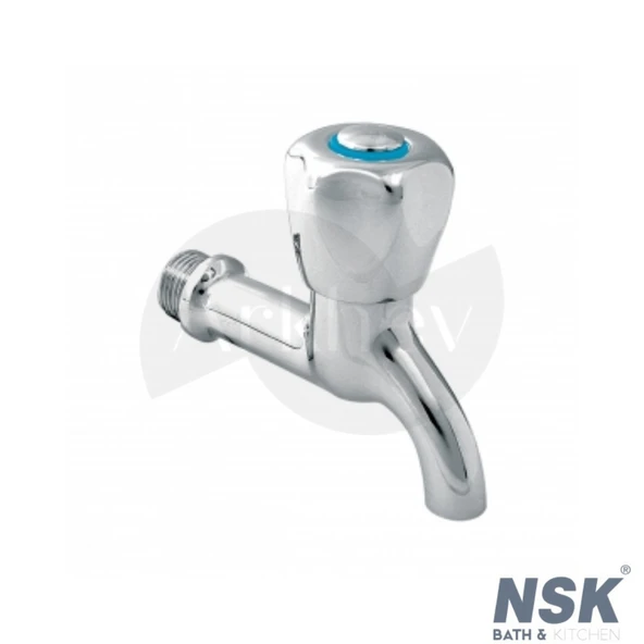 NSK Kısa Musluk - Krom / Contalı Volanlı / Rozet Dahil NR2400102 ürün görseli 1