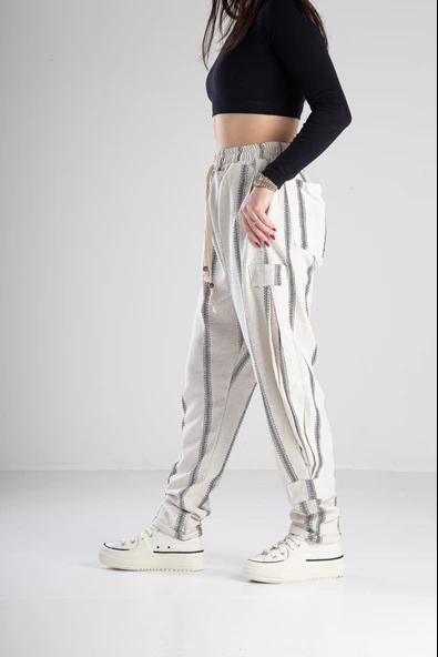 Hazer Keten Jogger Pantolon COC2140 - Resim 2