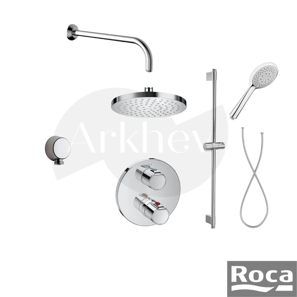 Roca Ankastre Termostatik Banyo Batarya Seti - Krom / İç Set Sıva Altı Grubu Dahil ARKHEV0023 ürün görseli 1