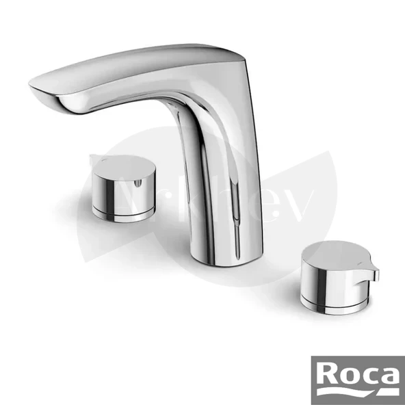 Roca Insignia Lavabo Bataryası - Krom / Üç Delikli Montaj / Sifon Kumandalı A5A443AC00 ürün görseli 1