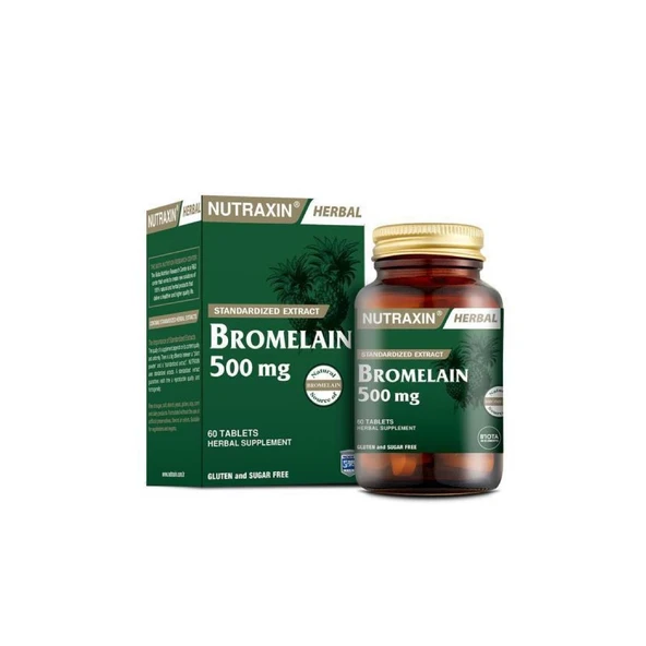 Bromelain 500 mg Takviye Edici Gıda 60 Tablet ürün görseli 1