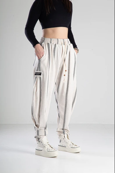 Hazer Keten Jogger Pantolon COC2140 - Resim 5