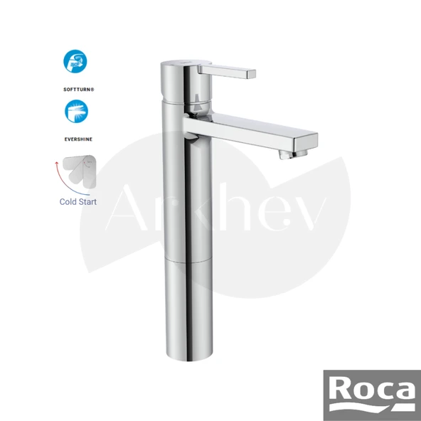 Roca Naia Yüksek Çanak Lavabo Bataryası - Krom / Cold Start A5A3796C00 ürün görseli 1