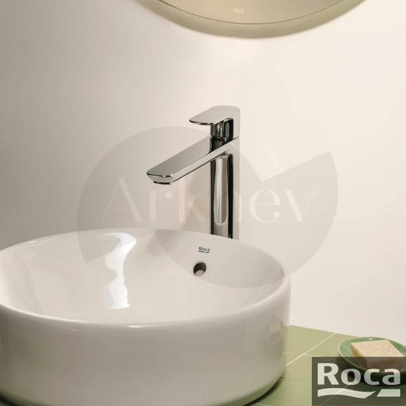 Roca Cala Yüksek Çanak Lavabo Bataryası - Krom / Cold Start A5A346EC00 - Resim 2