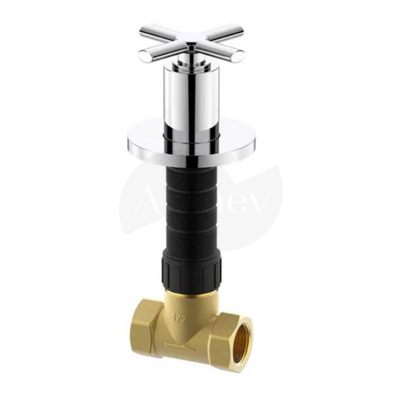 Roca Aqua Ankastre Stop Valf - Krom / İç Set Dahil / Boy Ayarlı A525171200 ürün görseli 1