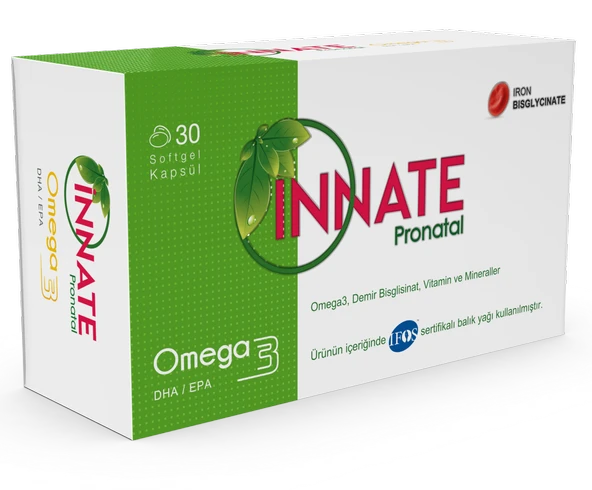Innate Pronatal Omega3, Vitamin Ve Mineraller 30 Kapsül ürün görseli 1