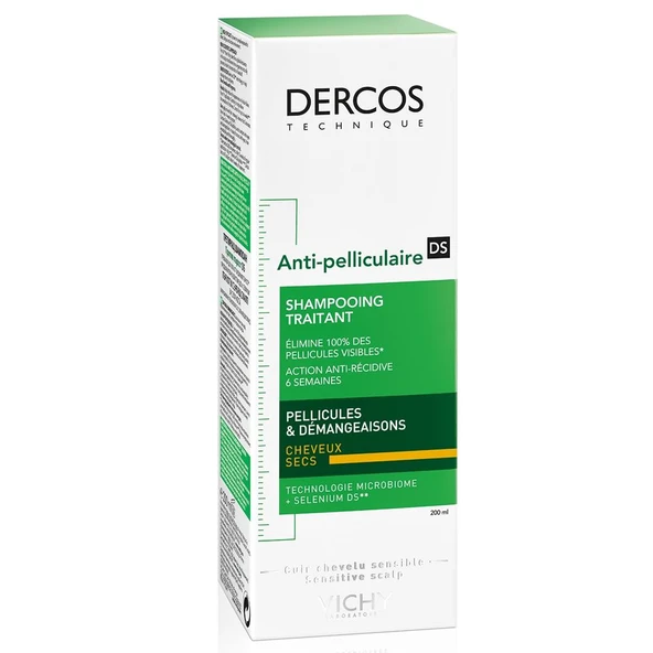 Dercos Kepek Karşıtı Şampuan 200 ml - Kuru Saçlar ürün görseli 1