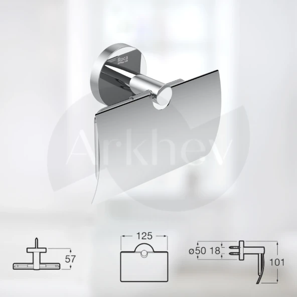 Roca Compas 5'li Banyo Aksesuar Seti - Krom A817560001 - Resim 2