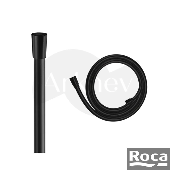 Roca PVC Isıya Dayanıklı Duş Hortumu - Mat Siyah / 170 cm A5B2116NB0 ürün görseli 1