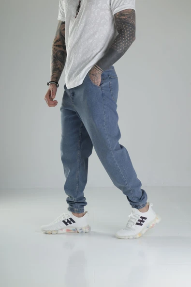 Mavi Kot Jogger Pantolon COC2041 - Resim 3