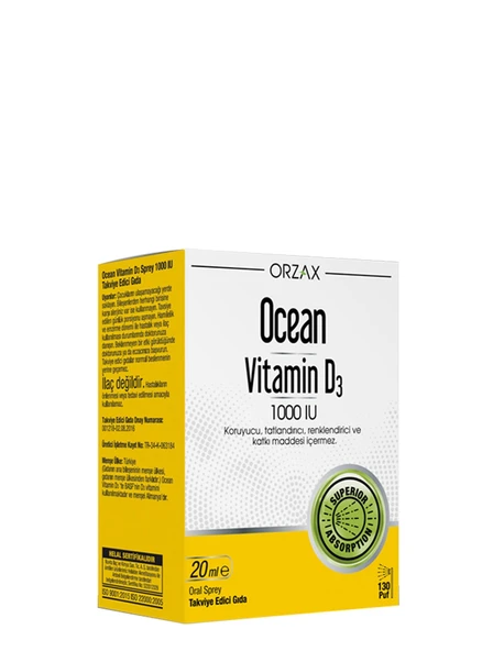 Vitamin D3 1000 IU Sprey 20ml ürün görseli 1