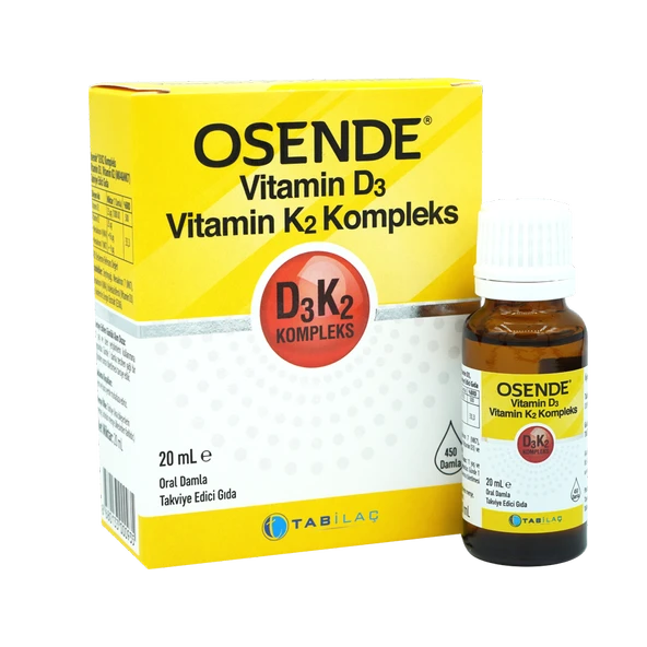 Osende Vitamin D3 K2 Complex Takviye Edici Gıda 20 ml ürün görseli 1