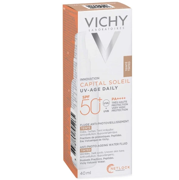 Capital Soleil SPF50+ UV Age Daily Güneş Kremi(Tinted)  40 ml ürün görseli 1
