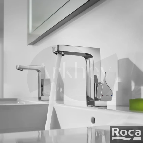 Roca L90 Lavabo Bataryası - Krom / Cold Start / Sifon Kumandalı A5A4001C00 ürün görseli 1