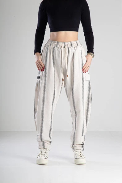 Hazer Keten Jogger Pantolon COC2140 ürün görseli 1