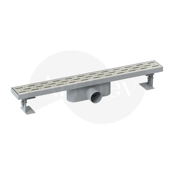 NSK Dynamic Rain 33 Cm Lineer Duş Kanalı - Paslanmaz Çelik Kapak / Plastik Çerceve / Yükseklik Ayarlı N1163300 ürün görseli 1