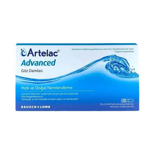 Artelac Advanced Tek Dozluk Göz Damlası 30 X 0,5 ml ürün görseli 1