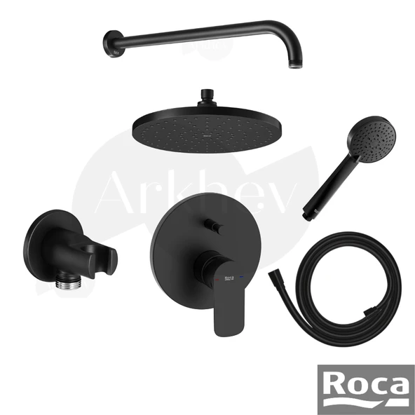 Roca Cala Ankastre Duş Sistemi Seti - Mat Siyah / İç Set Sıva Altı Grubu Dahil  ARKHEV0022 ürün görseli 1