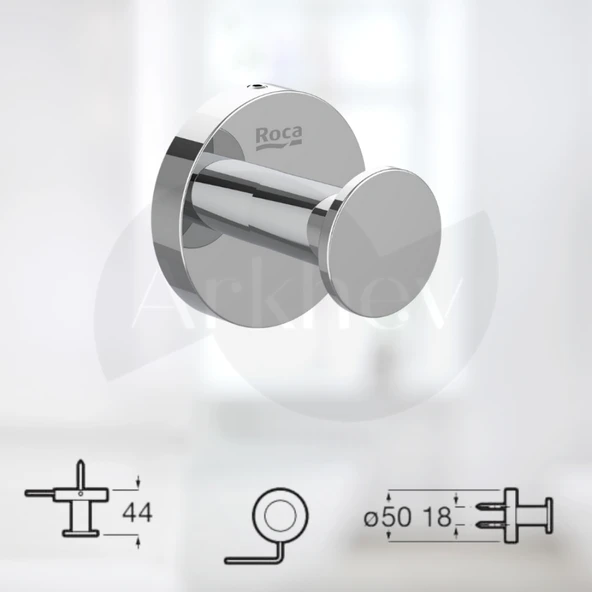 Roca Compas 5'li Banyo Aksesuar Seti - Krom A817560001 - Resim 3